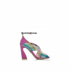 Moda In Pelle &apos;Laurna&apos; Snake Print Leather Court Shoes For Female -Moda in Pelle Store unnamed file 1052