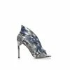 Moda In Pelle &apos;Reenia&apos; Snake Print Leather Court Shoes For Female