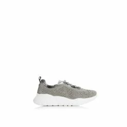 Moda In Pelle &apos;Asparkle&apos; Suede Trainers For Female -Moda in Pelle Store unnamed file 1066