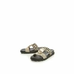 Moda In Pelle &apos;Nattie&apos; Leopard Pony Sandals For Female -Moda in Pelle Store unnamed file 1115
