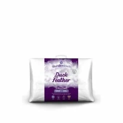 Slumberdown 2 Pack Duck Feather Medium Support Pillows For Unisex