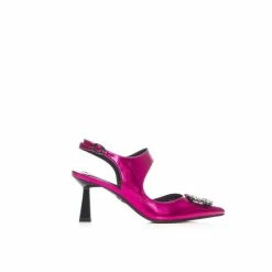 Moda In Pelle &apos;Ginazia&apos; Metallic Court Shoes For Female -Moda in Pelle Store unnamed file 348