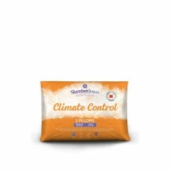 Slumberdown 2 Pack Climate Control Medium Support Pillows For Unisex
