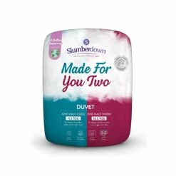 Slumberdown Made For You Two Duvet 4.5/10.5 Tog All Year Round Duvet For Unisex