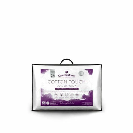Slumberdown Single Luxury Cotton Touch Quilted Firm Support Pillow For Unisex -Moda in Pelle Store unnamed file 534