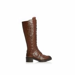 Moda In Pelle 'Liberto' Leather Biker Boots For Female