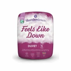 Slumberdown Feels Like Down 15 Tog (4.5 10.5 Tog) All Season Duvet For Unisex