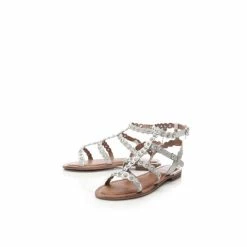 Moda In Pelle &apos;Ninetta&apos; Metallic Sandals For Female -Moda in Pelle Store unnamed file 576