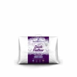 Slumberdown 6 Pack Duck Feather Medium Support Pillows For Unisex