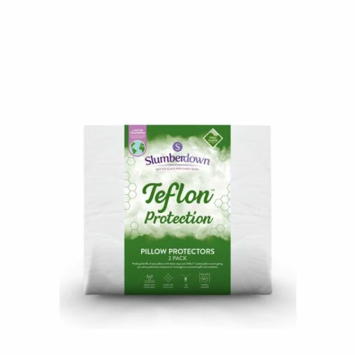 Slumberdown 2 Pack Teflon Pillow Protectors For Unisex -Moda in Pelle Store unnamed file 662