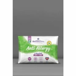 Slumberdown 2 Pack Anti Allergy Soft Support Pillows For Unisex -Moda in Pelle Store unnamed file 681