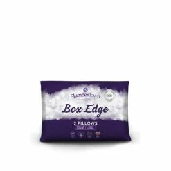 Slumberdown 2 Pack Box Edge Firm Support Pillows For Unisex