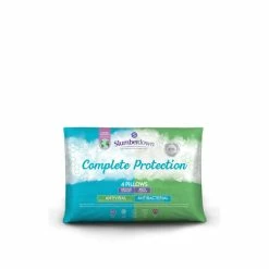Slumberdown 4 Pack Complete Protection Anti Viral Medium Support Pillows For Unisex