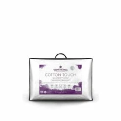 Slumberdown Single Luxury Cotton Touch Quilted Medium Support Pillow For Unisex