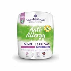 Slumberdown Anti Allergy 4.5 Tog Summer Duvet With 2 Pillows For Unisex -Moda in Pelle Store unnamed file 839