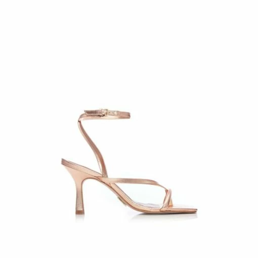 Moda In Pelle &apos;Lexa&apos; Metallic Leather Court Shoes For Female -Moda in Pelle Store unnamed file 860