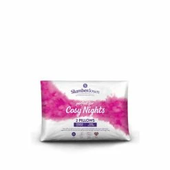 Slumberdown 2 Pack Cosy Nights Firm Support Pillows For Unisex