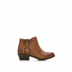 Moda In Pelle &apos;Zipstie&apos; Nubuck Ankle Boots For Female -Moda in Pelle Store unnamed file 970